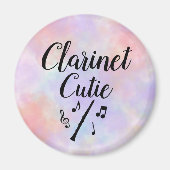Clarinet Cutie Waterverf Music Magnet (Voorkant)