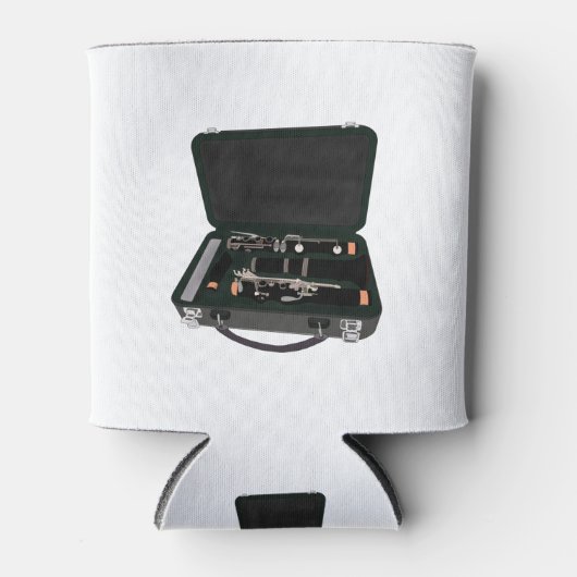 Clarinet Disassembled Inside a Suitcase Blikjeskoeler (Voorkant)