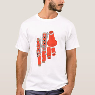 Clarinet Disassembled T-shirt