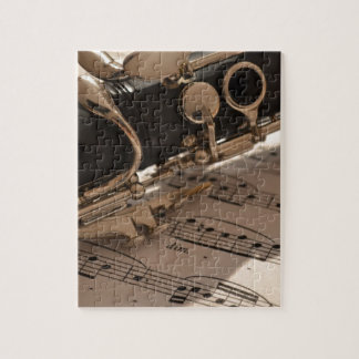 Clarinet en Music Sheets Legpuzzel