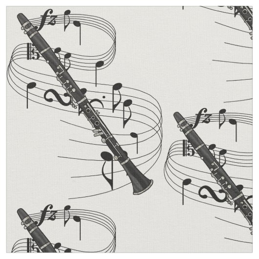 Clarinet Fabric Stof (Close Up)