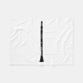 Clarinet Fleece Deken (Voorkant (Horizontaal))