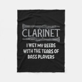Clarinet Fleece Deken (Voorkant)