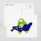 Clarinet Frog Briefkaart (Voorkant / Achterkant)