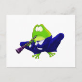 Clarinet Frog Briefkaart (Voorkant)