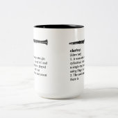 Clarinet gedefinieerd tweekleurige koffiemok (Center)