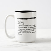 Clarinet gedefinieerd tweekleurige koffiemok (Links)