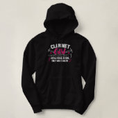 Clarinet Girl Funny Cute Marching Band Gifts Match Hoodie (Design voorkant)