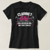 Clarinet Girl Funny Cute Marching Band Gifts Match T-shirt (Design voorkant)