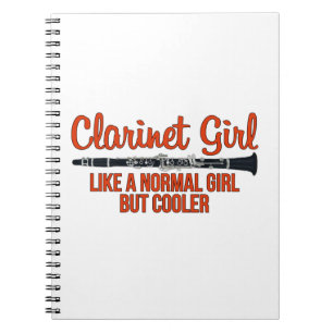 Clarinet Girl Like a Normal Girl But Cooler Notitieboek