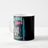 Clarinet Girl Player Marching Band Coffee Mok Gift (Voorkant links)