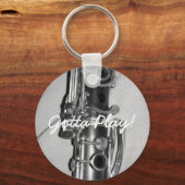 Clarinet Gotta Play Sleutelhanger (Voorkant)