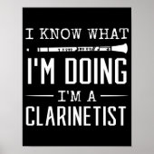 clarinet grappige citaten poster (Voorkant)