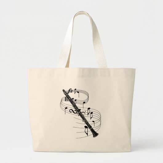 Clarinet Grote Tote Bag (Voorkant)