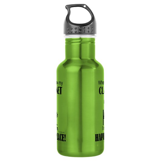 Clarinet Happy Place Waterfles (Achterkant)