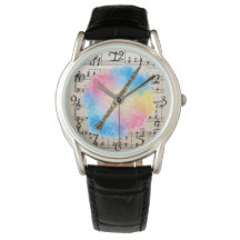 Clarinet Harmony: kleurrijke Waterverven