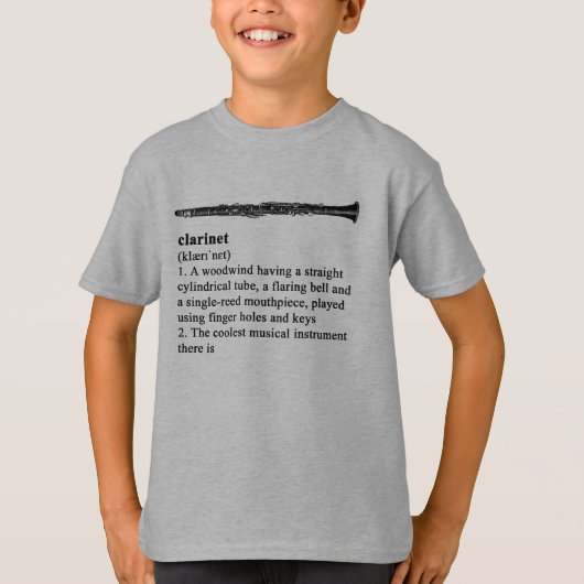Clarinet - het coolste instrument dat er is t-shirt (Voorkant)
