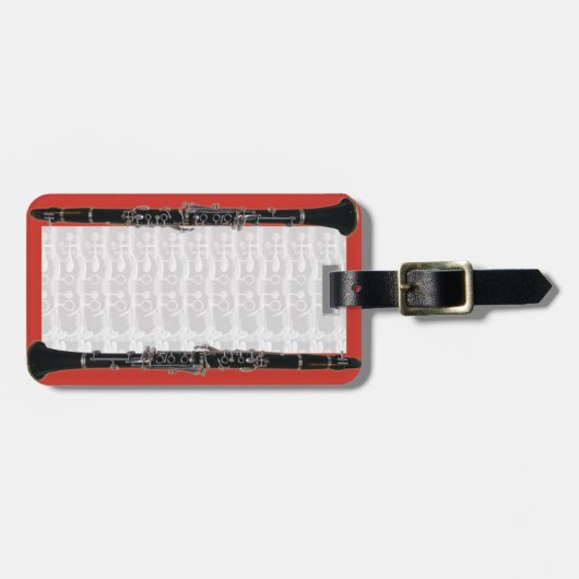 Clarinet Hoesje Label Bagagelabel (Voorkant horizontaal)