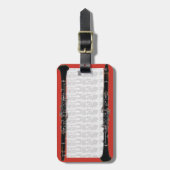 Clarinet Hoesje Label Bagagelabel (Voorkant verticaal)