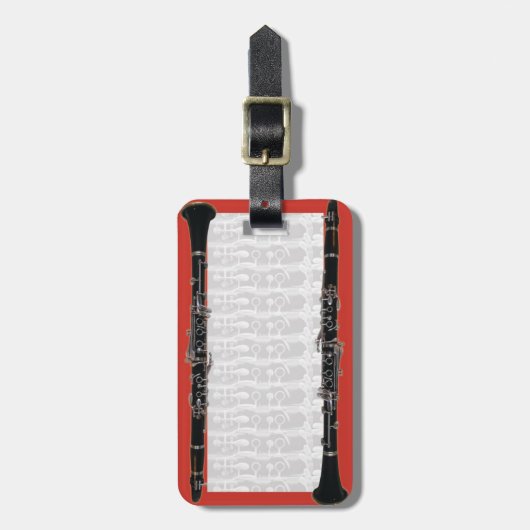 Clarinet Hoesje Label Bagagelabel (Voorkant verticaal)