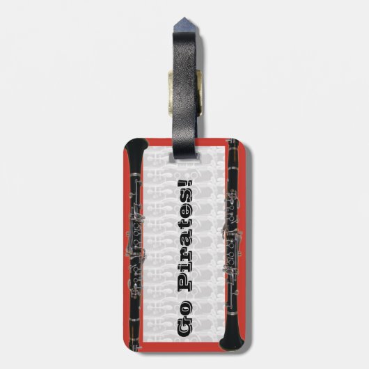 Clarinet Hoesje Label Bagagelabel (Achterkant verticaal)