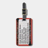 Clarinet Hoesje Label Bagagelabel (Voorkant verticaal)