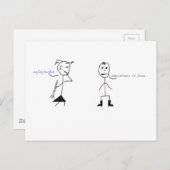 Clarinet Humor Briefkaart (Voorkant / Achterkant)