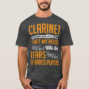 Clarinet I nat mijn reeds met tranen die de band v T-shirt