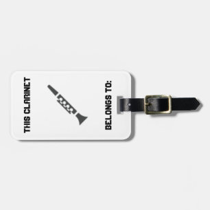 Clarinet Identification Label Bagagelabel