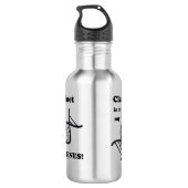 Clarinet in mijn genen waterfles  (Achterkant)