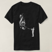 Clarinet Instrument Player Musical Note Clarinetis T-shirt (Design voorkant)