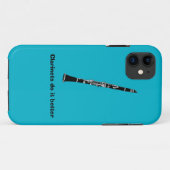 Clarinet iPhone Case (Achterkant (horizontaal))