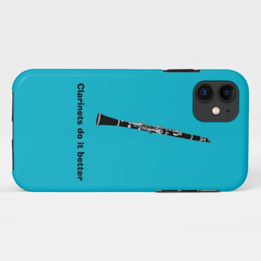 Clarinet iPhone Case (Achterkant (horizontaal))
