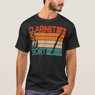 Clarinet is m'n sport grappige Clarinet Player Ret T-shirt