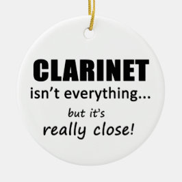 Clarinet is niet alles keramisch ornament