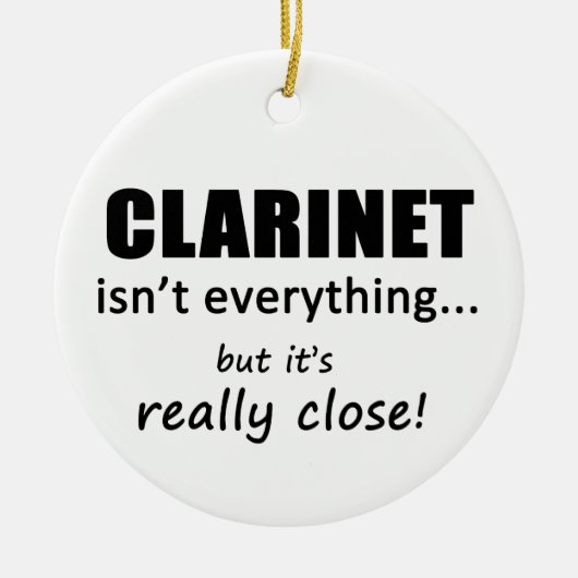 Clarinet is niet alles keramisch ornament (Voorkant)
