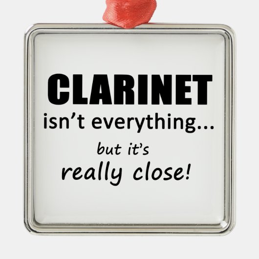 Clarinet is niet alles metalen ornament (Voorkant)