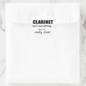 Clarinet is niet alles vierkante sticker (Tas)