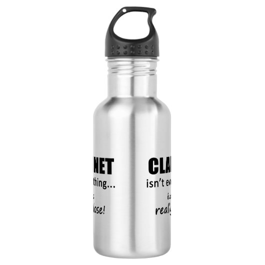 Clarinet is niet alles waterfles  (Voorkant)