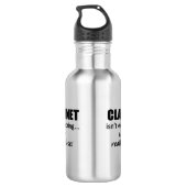 Clarinet is niet alles waterfles (Achterkant)