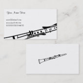 Clarinet, Jouw naam. Visitekaartje (Voorkant / Achterkant)