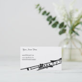 Clarinet, Jouw naam. Visitekaartje (Staand voorkant)