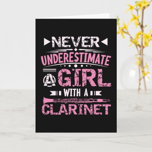 Clarinet Kaart (Gele Bloem)