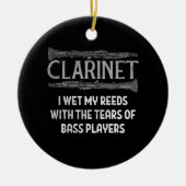 Clarinet Keramisch Ornament (Voorkant)