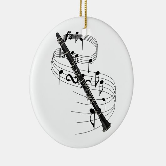 Clarinet Keramisch Ornament (Rechts)