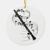 Clarinet Keramisch Ornament (Voorkant)