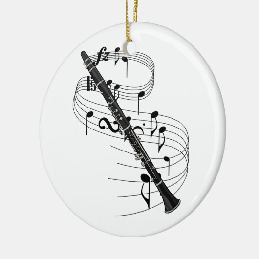 Clarinet Keramisch Ornament (Links)
