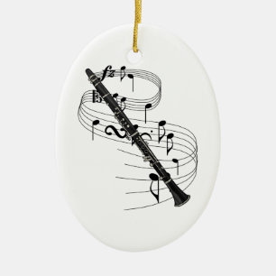 Clarinet Keramisch Ornament