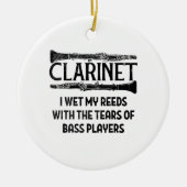 Clarinet Keramisch Ornament (Voorkant)