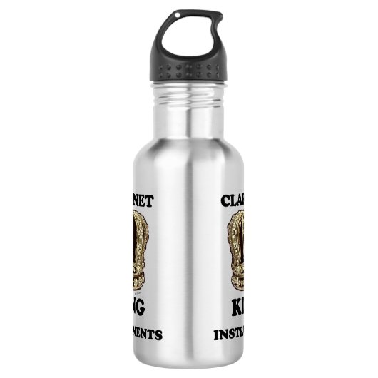 Clarinet King of Instruments Waterfles (Voorkant)